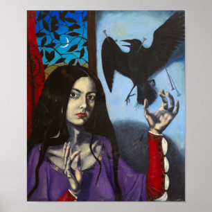 Affiche "Le berceau du chat" par Christiane Cegavske Poste