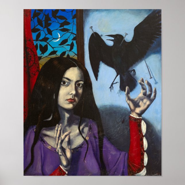 Affiche "Le berceau du chat" par Christiane Cegavske Poste (Devant)