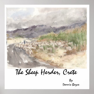 Affiche Le Berger, Crète...