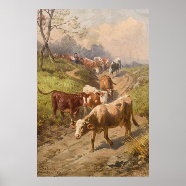 Affiche Le bétail sous le soleil avec Berger (Devant)