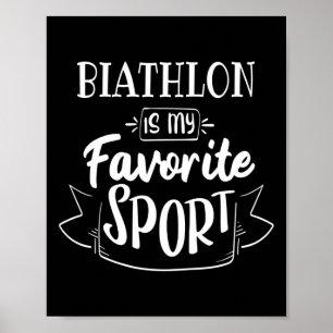 Affiche Le biathlon est mon sport favori