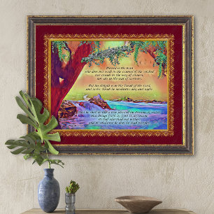 Affiche Le Bienheureux Homme est comme un arbre Psaume 1 A