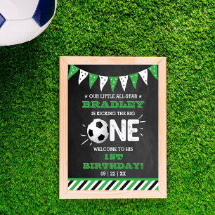 Affiche Le Big One Football 1er anniversaire Bienvenue