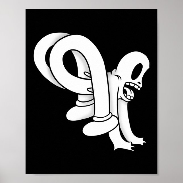 Affiche Le Blackwork de Fantôme Clown (Devant)