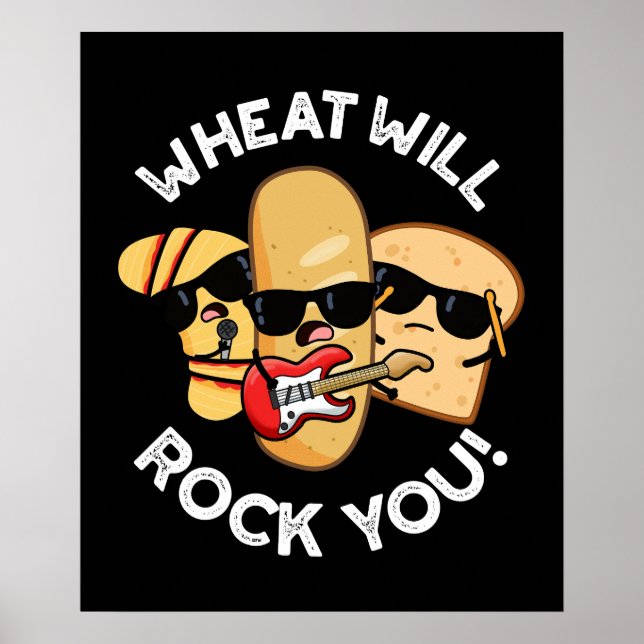 Affiche Le Blé Vous Fera Rock Vous Drôles de Jeux de Mots  (Devant)
