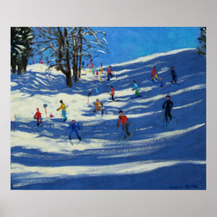Affiche Le bleu ombrage Morzine