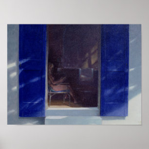 Affiche Le bleu Shutters 1985
