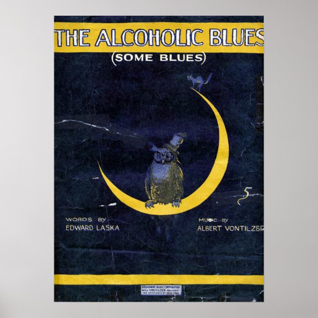 Affiche Le blues alcoolique (Devant)