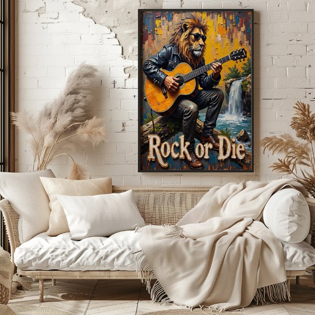 Affiche Le blues de la cascade : la mélodie du lion (Créateur téléchargé)