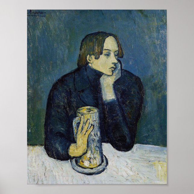 Affiche Le Bock (portrait de Jaime Sabartés) (Devant)