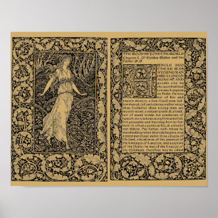 Affiche Le Bois au-delà du Monde par William Morris