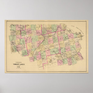 Affiche Le bois de construction débarque la carte 3