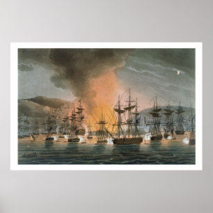 Affiche Le bombardement d'Alger, le 27 août 1816, de