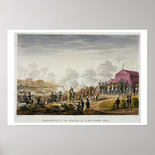 Affiche Le bombardement de Madrid, le 4 décembre 1808,