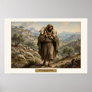 Affiche Le Bon Berger — Style Da Vinci