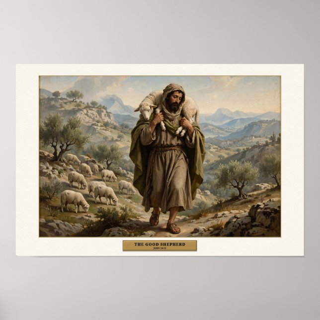 Affiche Le Bon Berger — Style Da Vinci (Devant)