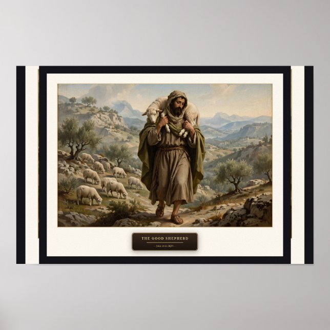 Affiche Le Bon Berger — Style Da Vinci (Devant)