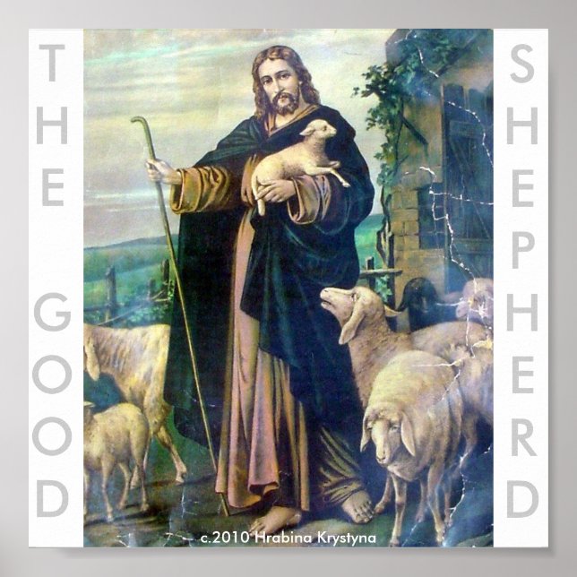 AFFICHE LE BON SHEPHERD...NOTRE SEIGNEUR JÉSUS (Devant)