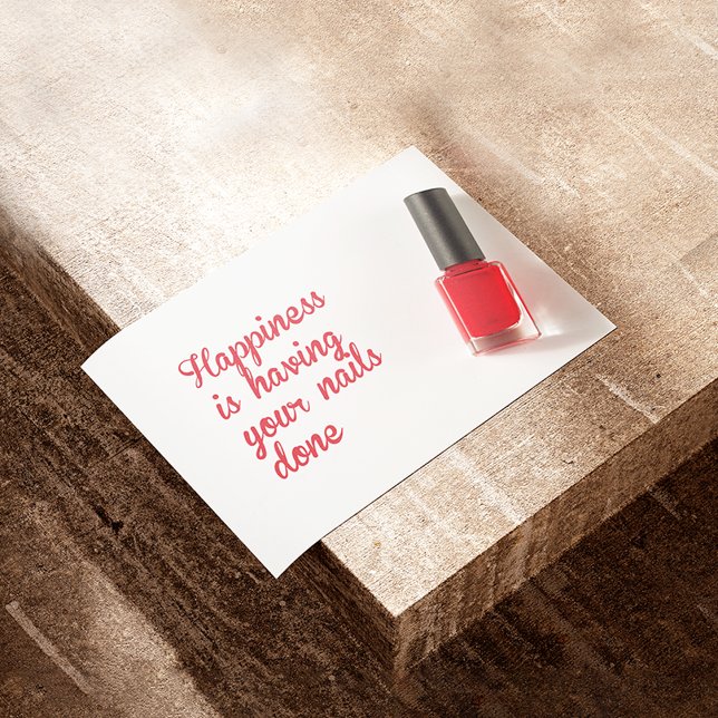 Affiche Le bonheur, c'est de se faire mettre les ongles, s (Créateur téléchargé)