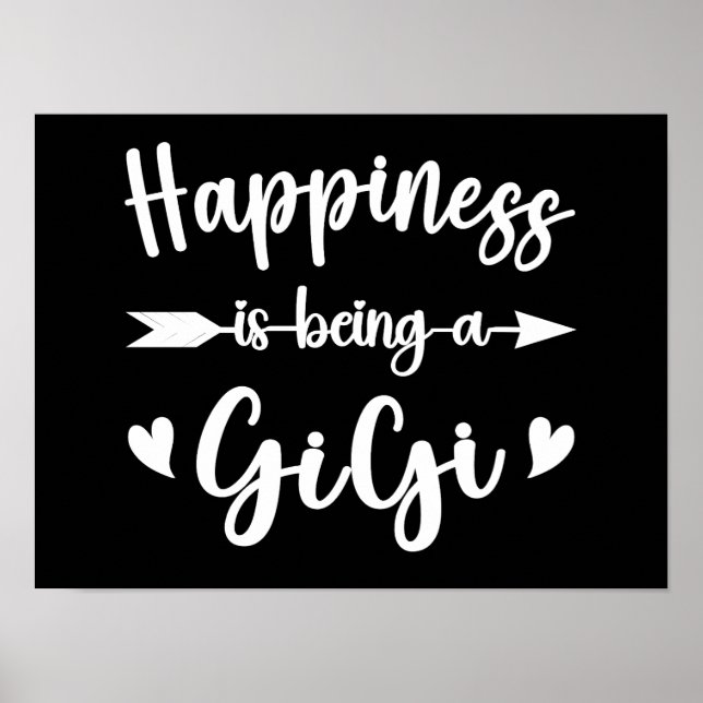 Affiche Le bonheur est d'être une Gigi Funny Fête des Mère (Devant)
