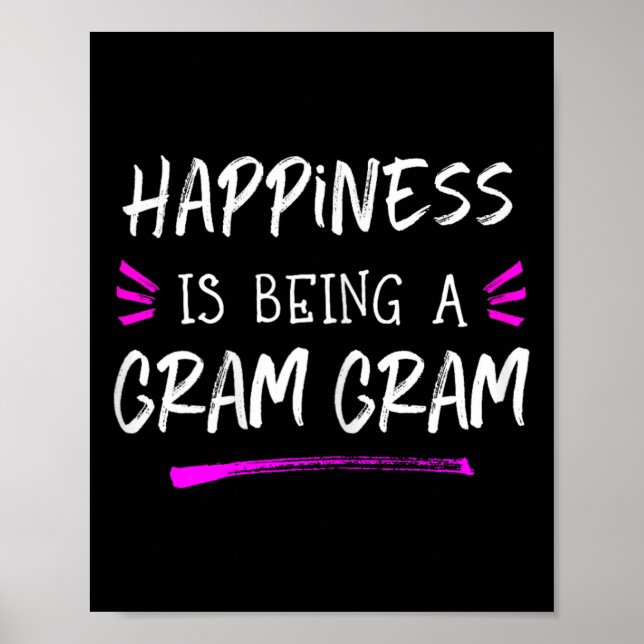 Affiche Le Bonheur Est Un Gram Gram Gram Gramgram (Devant)
