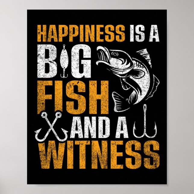 Affiche Le Bonheur Est Un Gros Poisson Et Un Témoin (Devant)