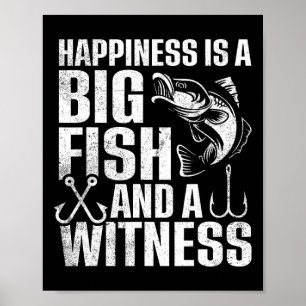 Affiche Le Bonheur Est Un Gros Poisson Et Un Témoin 1
