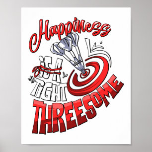 Affiche Le Bonheur Est Un Joueur À Trois Fois Serré