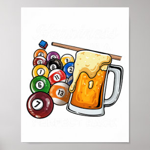 Affiche Le Bonheur Est Un Rack Parfait I Pool Billard Play