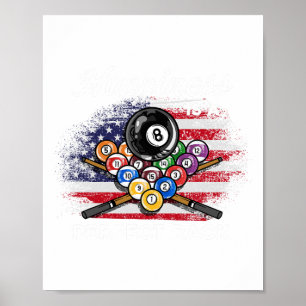Affiche Le Bonheur Est Un Rack Parfait I Pool Billard Play
