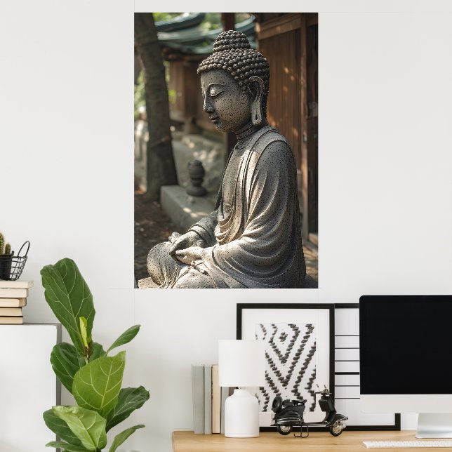 Affiche Le Bouddha silencieux (Bureau à domicile)