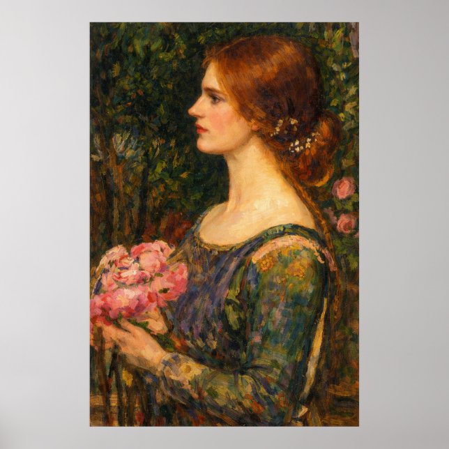 Affiche Le Bouquet par John William Waterhouse (Devant)