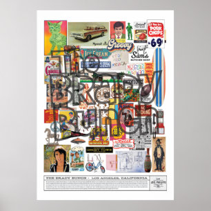 AFFICHE LE BRADY BUNCH COLLAGE