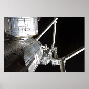 Affiche Le bras robotique de l'expérience japonaise Modu 2