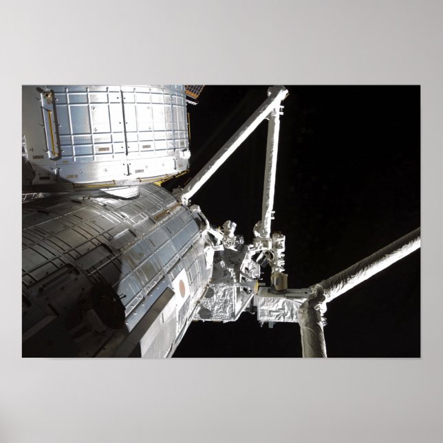 Affiche Le bras robotique du Japonais Experiment Modu 2 (Devant)