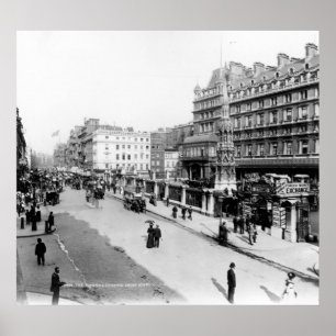 Affiche Le brin et la station croisée de Charing, Londres