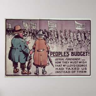 Affiche Le budget du peuple", 1909