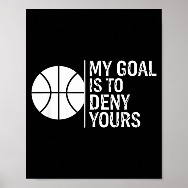 Affiche Le But Du Hockey Est De Refuser Drôle De Dicton De (Devant)