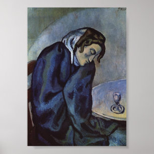 Affiche Le buveur Absinthe par Pablo Picasso