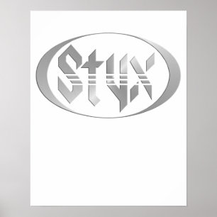 Affiche Le cadeau de musique graphique de la bande STYX po