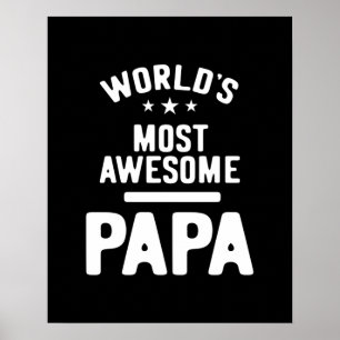 Affiche Le cadeau Papa Père le plus génial du monde