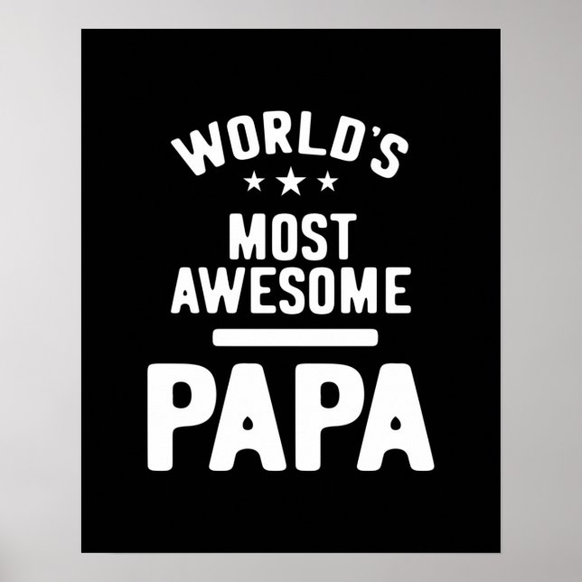 Affiche Le cadeau Papa Père le plus génial du monde (Devant)