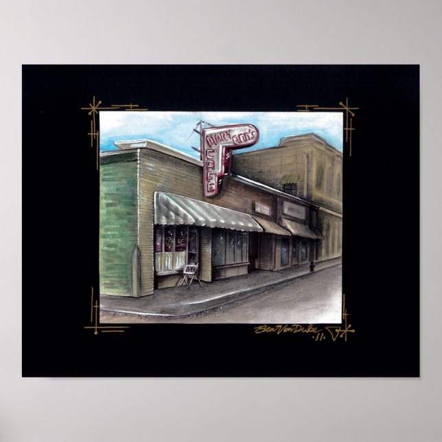 Affiche le café de mary-ann (Devant)