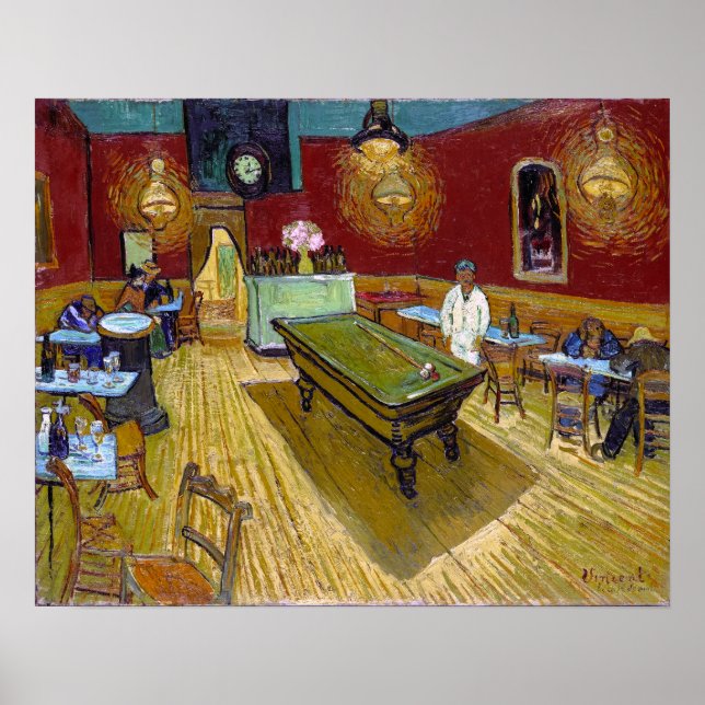 Affiche Le Café de nuit | Van Gogh | (Devant)