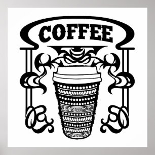 Affiche Le café est la boisson préférée de tout le monde