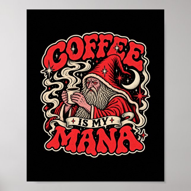 Affiche Le café est mon mana  (Devant)