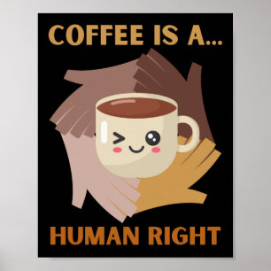AFFICHE LE CAFÉ EST UN DROIT HUMAIN