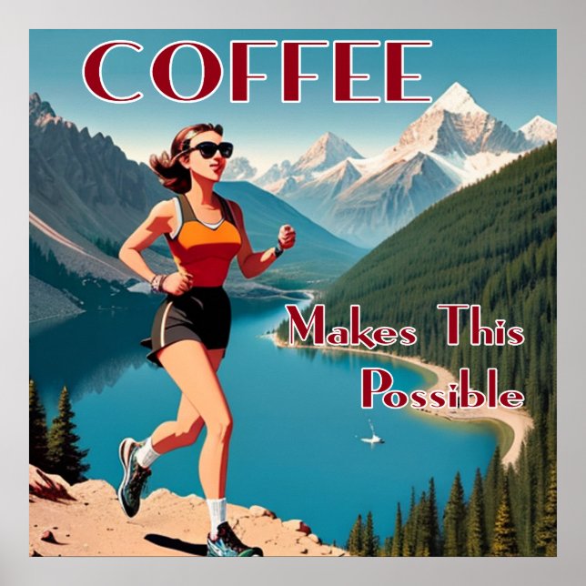 Affiche Le Café Rend Cette Course Possible (Devant)