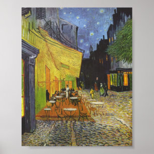 Affiche Le Café Terrasse à la nuit by Van Gogh