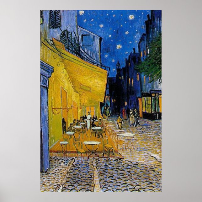 Affiche Le Café Terrasse de Vincent Van Gogh (Devant)
